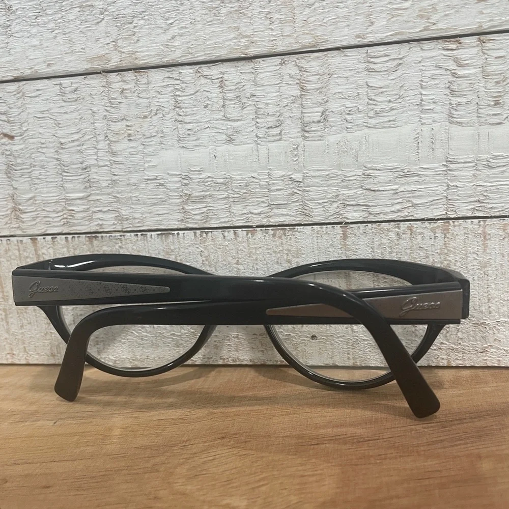 GUESS GU2285 Black Modified Oval Cat Eye Full Rim Saddle Bridge FRAMES 50-17-135